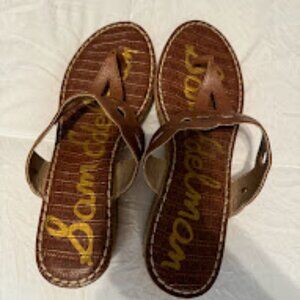 Sam Edelman Brown Wedge Sandals - Size 10 New